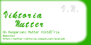 viktoria mutter business card